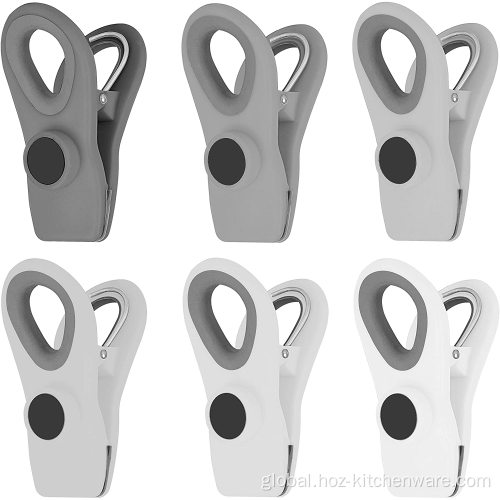 Bag Clip Set 6pc Multi-Purpose Magnetic Bag Clips Factory